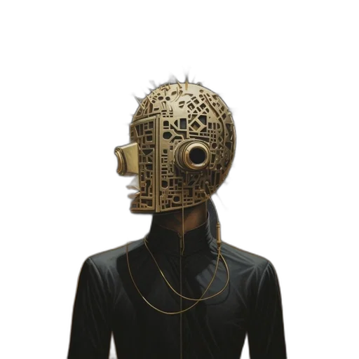 mask, robot, crown, jewelry transparent PNG cut-out
