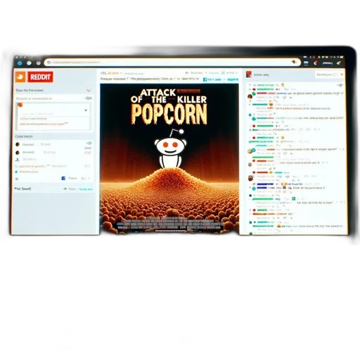 reddit, webpage, promotes, movie transparent PNG cut-out