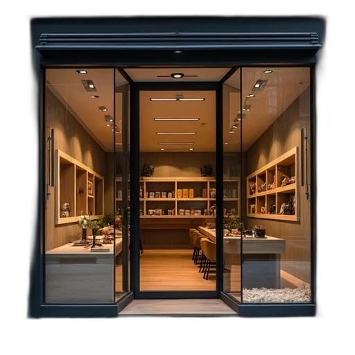 glass, door, store transparent PNG cut-out