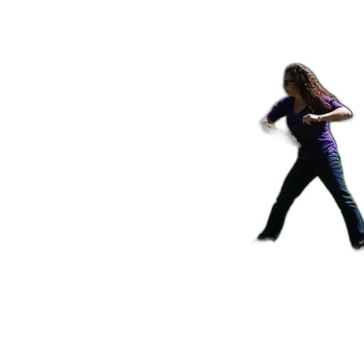 hair, shoes, jacket, staff transparent PNG cut-out