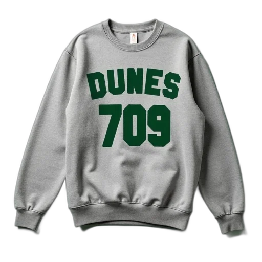 grey, sweatshirt, word, dunes transparent PNG cut-out