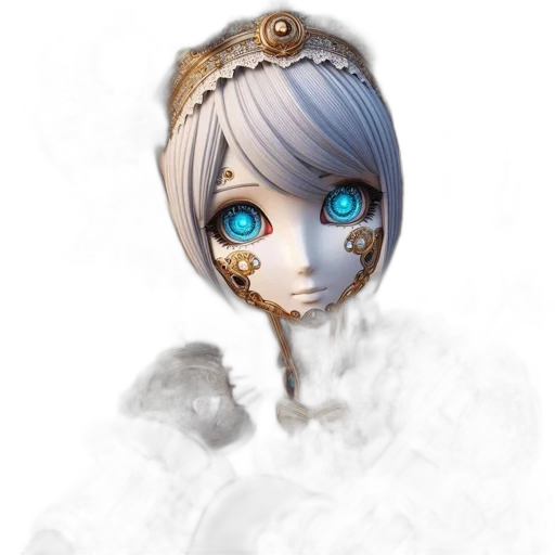 mask, face, staff, robot transparent PNG cut-out
