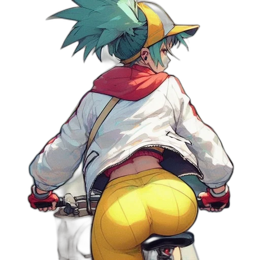 jacket, weapon, staff, robot transparent PNG cut-out