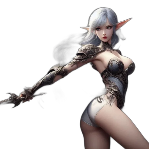 weapon, staff, sword, fantasy art transparent PNG cut-out