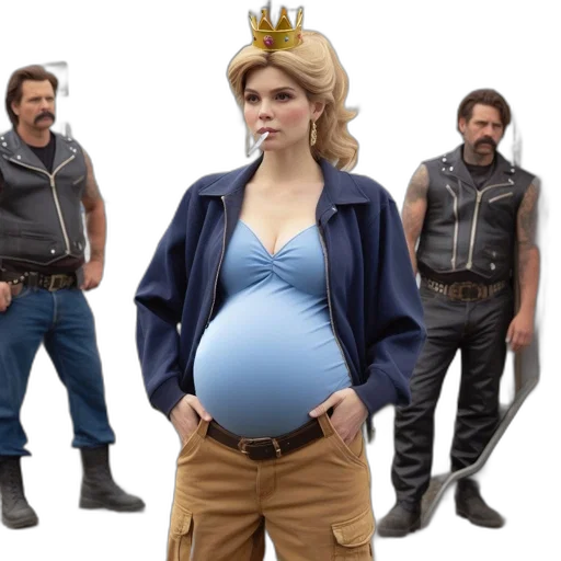 crown, concept art, pregnant, woman transparent PNG cut-out