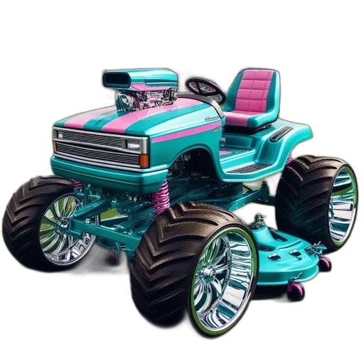 car, robot, weapon, 3d render transparent PNG cut-out
