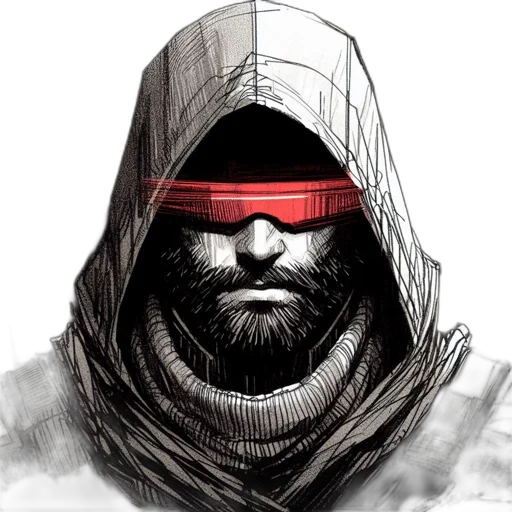 mask, face, sword, jacket transparent PNG cut-out