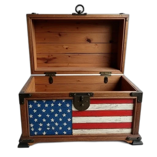 furniture, wooden, chest, red transparent PNG cut-out