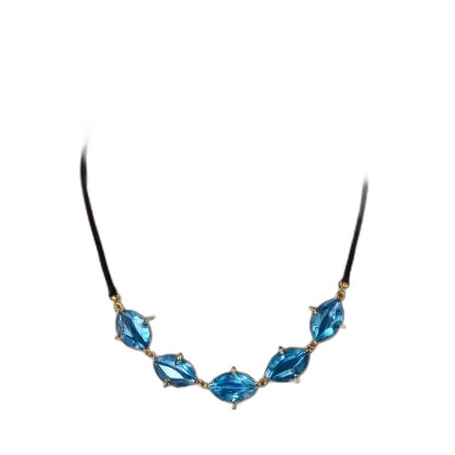 jewelry, crown, blue, close-up transparent PNG cut-out