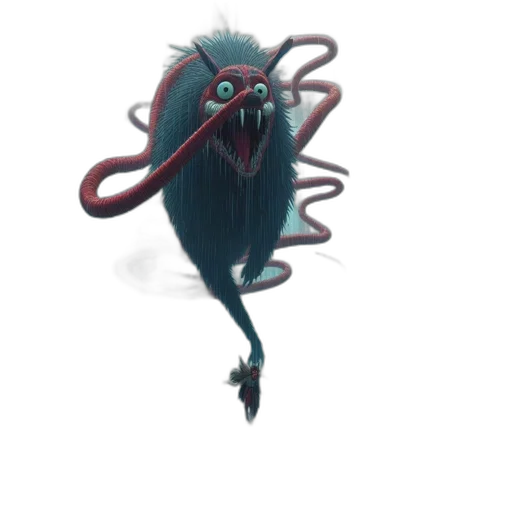 creature, hair, staff, animal transparent PNG cut-out