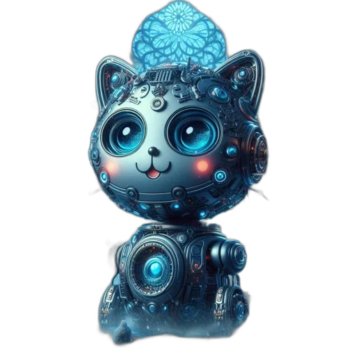 robot, jewelry, concept art, 3d render transparent PNG cut-out