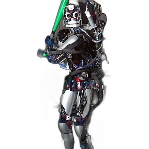 robot, mask, staff, weapon transparent PNG cut-out