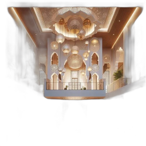 building, crown, furniture, 3d render transparent PNG cut-out
