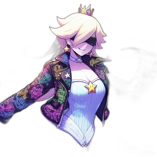 dress, crown, jacket, staff transparent PNG cut-out