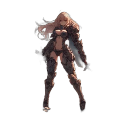 creature, weapon, staff, hair transparent PNG cut-out