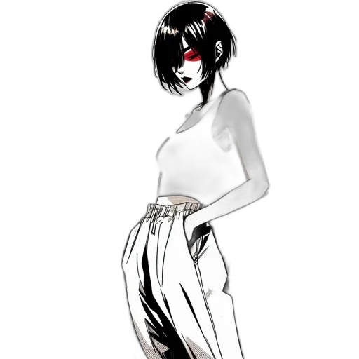 dress, creature, staff, mask transparent PNG cut-out