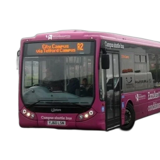 staff, 3d render, pink, bus transparent PNG cut-out