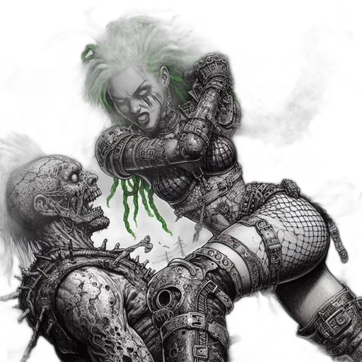 fantasy art, concept art, comic book art, photorealistic transparent PNG cut-out