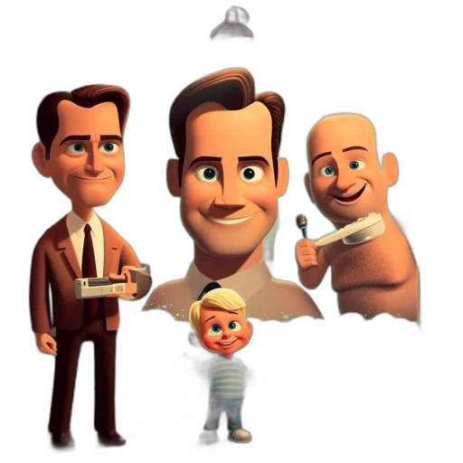 staff, face, 3d render, concept art transparent PNG cut-out