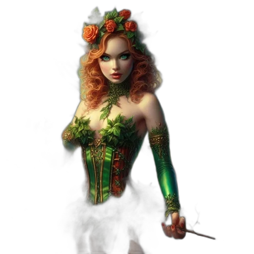 dress, fantasy art, concept art, comic book art transparent PNG cut-out