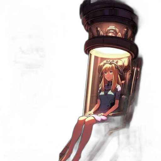dress, bottle, robot, face transparent PNG cut-out