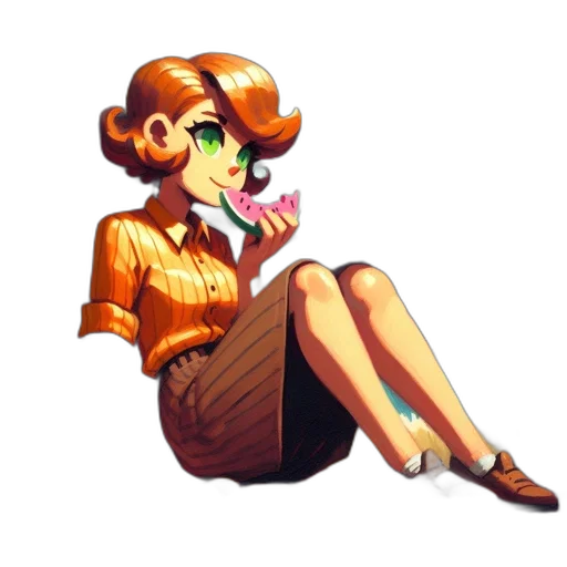 staff, dress, face, food transparent PNG cut-out