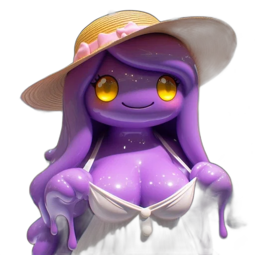 hat, creature, dress, 3d render transparent PNG cut-out