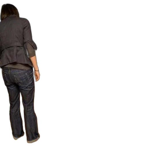 jacket, staff, dress, 3d render transparent PNG cut-out