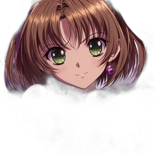 hair, face, crown, creature transparent PNG cut-out