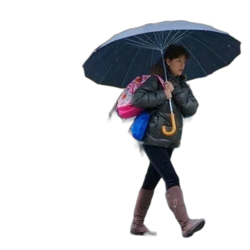 umbrella, jacket, staff, weapon transparent PNG cut-out