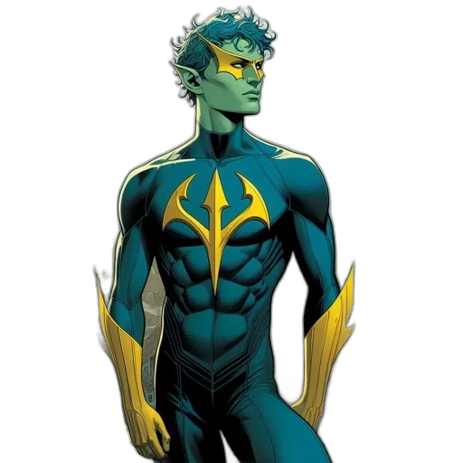 comic book art, concept art, fantasy art, green transparent PNG cut-out