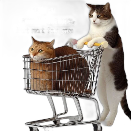 furniture, food, animal, photorealistic transparent PNG cut-out