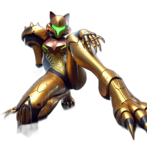 robot, animal, weapon, staff transparent PNG cut-out