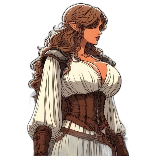 dress, fantasy art, concept art, pixel art transparent PNG cut-out