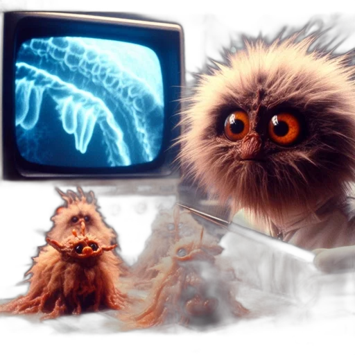 creature, animal, hair, robot transparent PNG cut-out