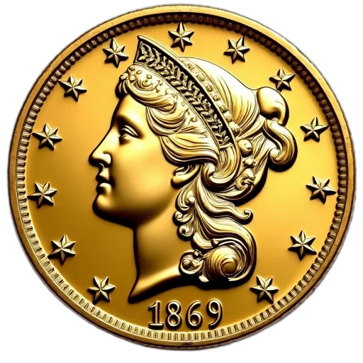 crown, jewelry, golden, 1869 transparent PNG cut-out