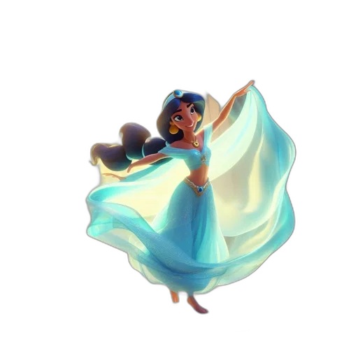 dress, crown, jewelry, staff transparent PNG cut-out