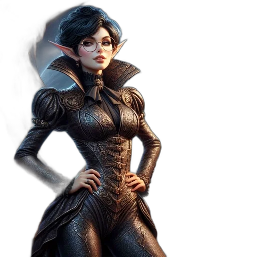 concept art, fantasy art, comic book art, 3d render transparent PNG cut-out