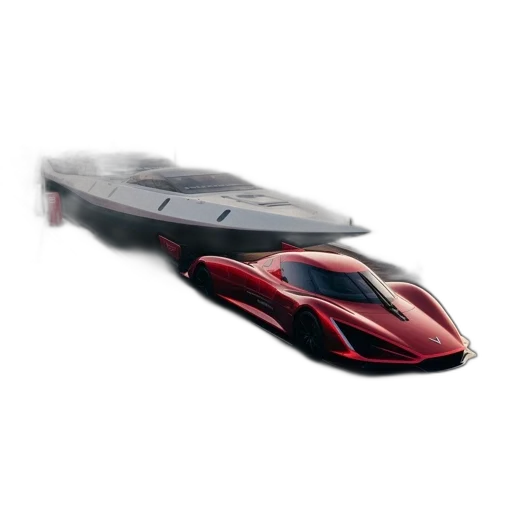 car, 3d render, concept art, photorealistic transparent PNG cut-out