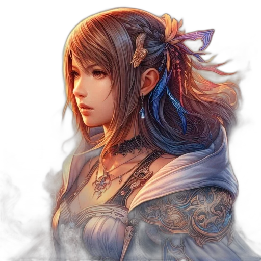 face, staff, dragon, jewelry transparent PNG cut-out