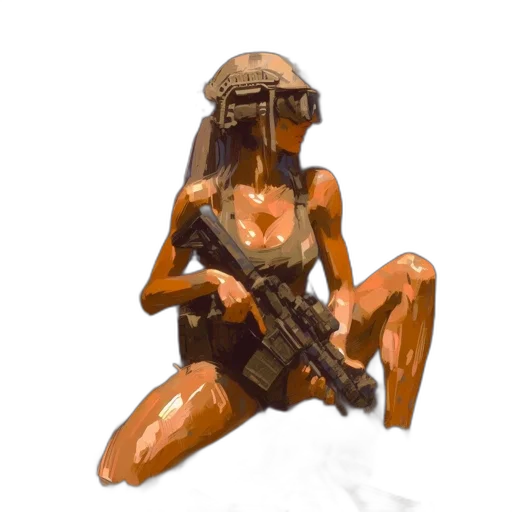 robot, weapon, concept art, pixel art transparent PNG cut-out