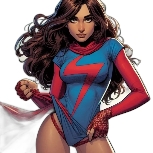 comic book art, concept art, female, superhero transparent PNG cut-out