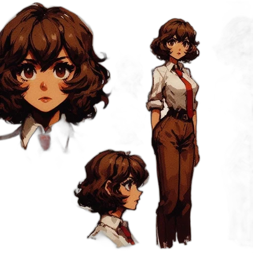 concept art, anime, comic book art, pixel art transparent PNG cut-out