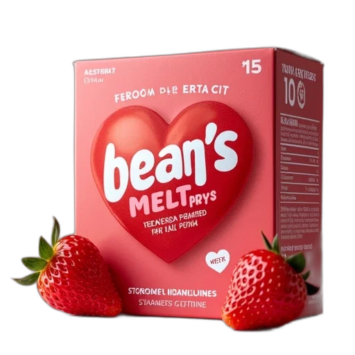 food, beano, meltatpys, strawberry transparent PNG cut-out