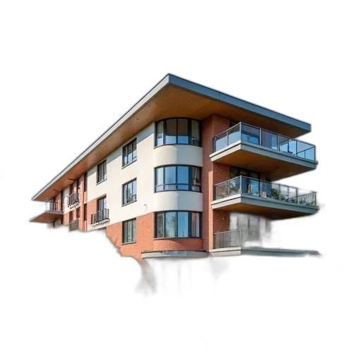 building, furniture, 3d render, photorealistic transparent PNG cut-out