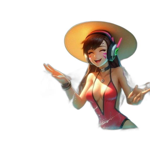 hat, staff, weapon, dress transparent PNG cut-out
