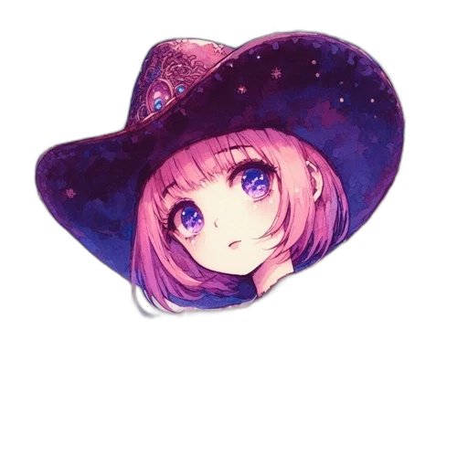hat, staff, crown, face transparent PNG cut-out