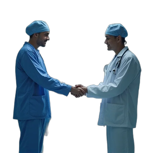 staff, 3d render, bridging, oncology transparent PNG cut-out