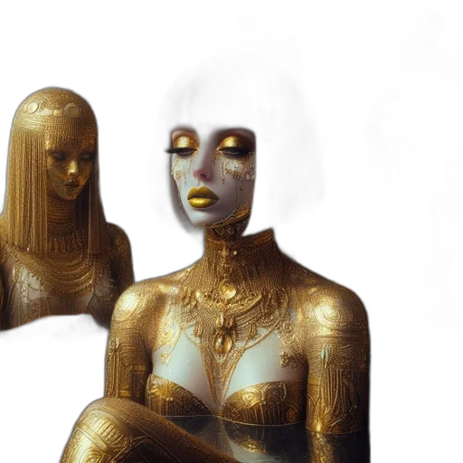 jewelry, mask, robot, concept art transparent PNG cut-out