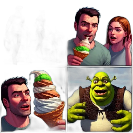 food, face, creature, staff transparent PNG cut-out